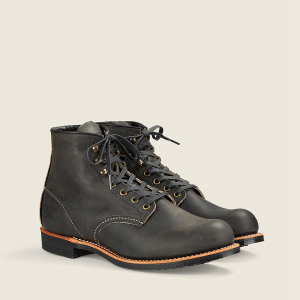 Botas Red Wing Heritage Hombre Grises Oscuro - Blacksmith - 6-Inch Rough & Tough Cuero - 170-CJMOSI